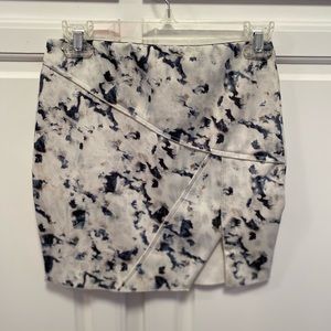 Zara Marble Print Gray Mini Stretch Pencil Skirt Women’s Size Small